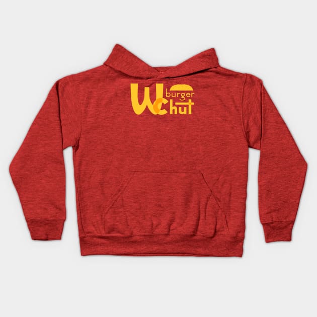 WcBurger Hut - McDonald's Parody Kids Hoodie by banditotees